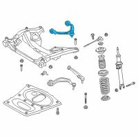 OEM 2014 BMW M6 Top Left Camber Correction Control Arm Diagram - 31-12-7-849-505