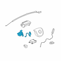 OEM 2009 Pontiac G8 Coil Kit, Steering Wheel Airbag Diagram - 92234063