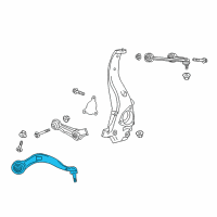 OEM 2018 Cadillac CT6 Front Lower Control Arm Diagram - 84245540