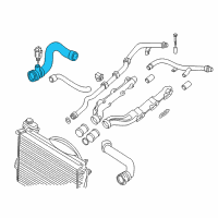 OEM BMW M5 Cooling System Water Hose Diagram - 11-53-1-407-812