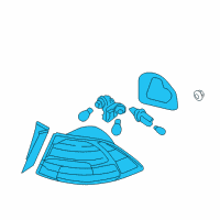 OEM 2009 Kia Optima Lamp Assembly-Rear Combination Diagram - 924012G620