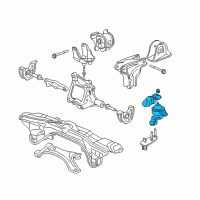 OEM 1998 Honda CR-V Rubber Assy., Engine Side Mounting Diagram - 50820-S10-004