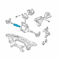 OEM 1997 Honda CR-V Bracket, R. FR. Stopper Diagram - 50843-S10-000