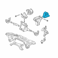 OEM 1998 Honda CR-V Insulator, RR. Engine Mountingrubber (AT) Diagram - 50810-ST0-980