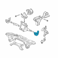 OEM 1997 Acura Integra Rubber, Left Front Stopper Insulator (At) Diagram - 50842-ST0-N80