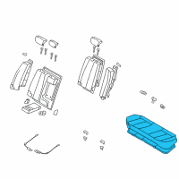 OEM 2007 Hyundai Elantra Cushion Assembly-Rear Seat Diagram - 89100-2H100-AAN