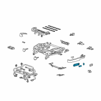 OEM 2012 Acura MDX Switch Assembly, Driver Side Power Seat (8Way) (Light Cream Ivory) Diagram - 81650-S3V-A01ZE