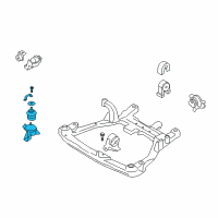 OEM 2010 Hyundai Azera Engine Mounting Bracket Assembly Diagram - 21810-3L300