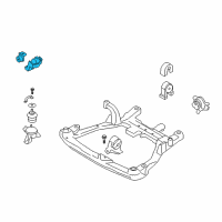 OEM 2009 Hyundai Sonata Engine Mounting Support Bracket Diagram - 21815-3K950