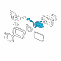 OEM Acura Turn Set, Passenger Side Automatic Diagram - 76211-SJA-A11