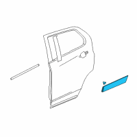 OEM Buick Lower Molding Diagram - 95351869