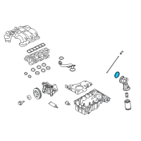 OEM 2009 Ford Edge Adapter Gasket Diagram - 7T4Z-6840-BB