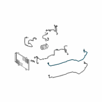 OEM 2010 Lexus LS460 Tube Diagram - 88717-50430