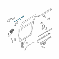 OEM Kia Rear Door Latch Assembly, Left Diagram - 814104D010