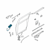 OEM 2008 Hyundai Entourage Remote Controller Assembly-Rear Door Diagram - 81440-4D513