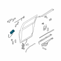 OEM 2014 Kia Sedona Door Lock Actuator Motor Diagram - 814474D500