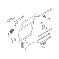 OEM Hyundai Roller Arm Assembly-Rear Door Upper, RH Diagram - 83980-4D000