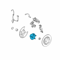 OEM 2012 Lincoln MKZ Front Hub Diagram - 6E5Z-1104-AB