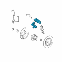 OEM Ford Fusion Caliper Diagram - 6E5Z-2552-C