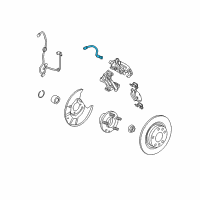 OEM 2012 Ford Fusion Brake Hose Diagram - 9E5Z-2282-B