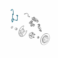 OEM 2010 Ford Fusion Rear Speed Sensor Diagram - AE5Z-2C182-D