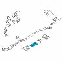 OEM 2011 Nissan Juke INSULATOR Heat Front Diagram - 74758-1KD0A