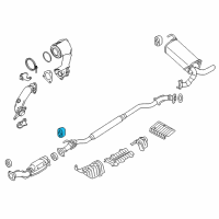 OEM 2019 Nissan Versa Mounting-Exhaust, Rubber Diagram - 20651-5RA2A