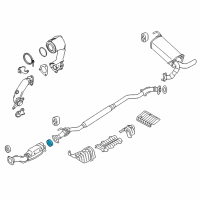 OEM 2013 Nissan Juke Bearing Seal, Exhaust Joint Diagram - 20695-8H32D