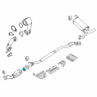 OEM 2019 Nissan Versa Bearing Seal, Exhaust Joint Diagram - 20695-8H32D