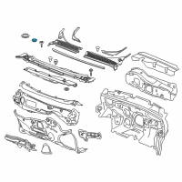 OEM 2016 Chevrolet Volt Cowl Panel Plug Diagram - 13418796