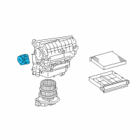 OEM Lexus GS200t Blower Damper Servo Sub-Assembly, No.1 Diagram - 87106-30510