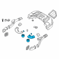 OEM BMW 750i Filtered Air Duct Diagram - 13-71-8-613-154