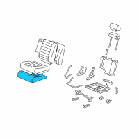 OEM 2009 Hummer H2 Pad Asm, Rear Seat #2 Cushion Diagram - 19127675