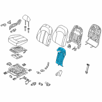 OEM 2018 Kia Optima Heater-Front Seat Back Diagram - 88360D4010