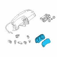 OEM Nissan Altima Speedometer Instrument Cluster Diagram - 24810-JA00A