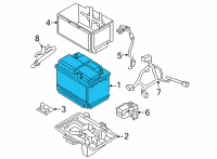 OEM 2022 Hyundai Santa Cruz Battery Assembly Diagram - 37110-3X681