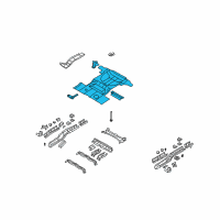 OEM 2011 Ford Edge Floor Pan Assembly Diagram - BT4Z-7811215-A