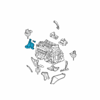 OEM 2001 Cadillac Seville Rear Bracket Diagram - 25701764