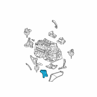 OEM 2002 Cadillac DeVille Motor Mount Brace Diagram - 3545137