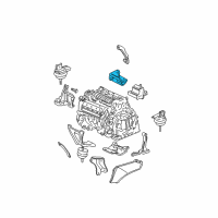 OEM 1998 Cadillac Seville Bracket-Trans Rear Mount Diagram - 25691448