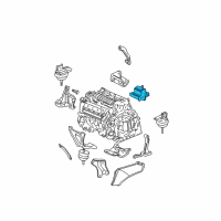 OEM Cadillac DeVille Rear Transmission Mount Diagram - 25705786