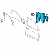 OEM 2015 Dodge Dart Front Door Window Regulator Diagram - 68170373AA