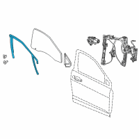 OEM 2015 Dodge Dart WEATHERSTRIP-Front Door Glass Diagram - 68082792AF