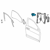 OEM 2015 Dodge Dart Front Door Window Regulator Motor Diagram - 68170254AB