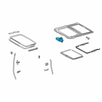 OEM 2002 Lexus ES300 Gear Sub-Assy, Sliding Roof Drive Diagram - 63260-33040