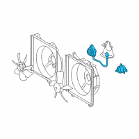 OEM 2004 Toyota RAV4 Fan Motor Diagram - 16363-28050