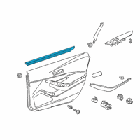 OEM 2022 Toyota Corolla Belt Weatherstrip Diagram - 68172-02330