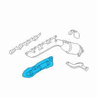 OEM 2011 Hyundai Genesis Protector-Heat, LH Diagram - 28525-3F011