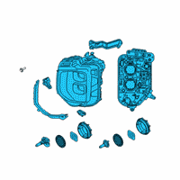 OEM 2021 Hyundai Palisade Headlamp Assembly, Right Diagram - 92102-S8010