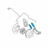 OEM GMC Sierra 2500 HD Classic Front Pads Diagram - 84292732